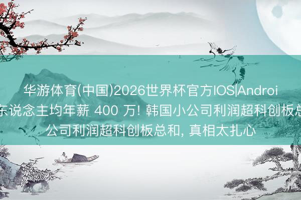华游体育(中国)2026世界杯官方IOS|Android手机app下载 东说念主均年薪 400 万! 韩国小公司利润超科创板总和， 真相太扎心