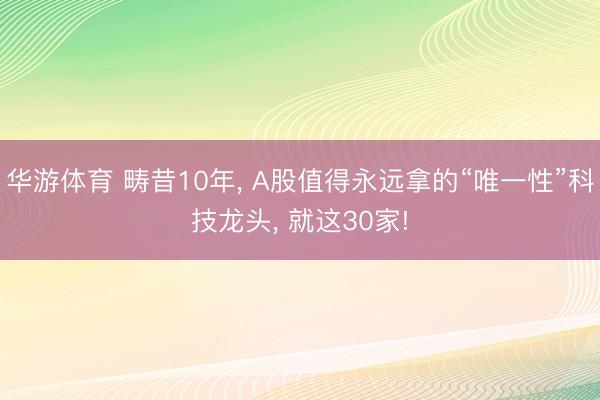 华游体育 畴昔10年， A股值得永远拿的“唯一性”科技龙头， 就这30家!