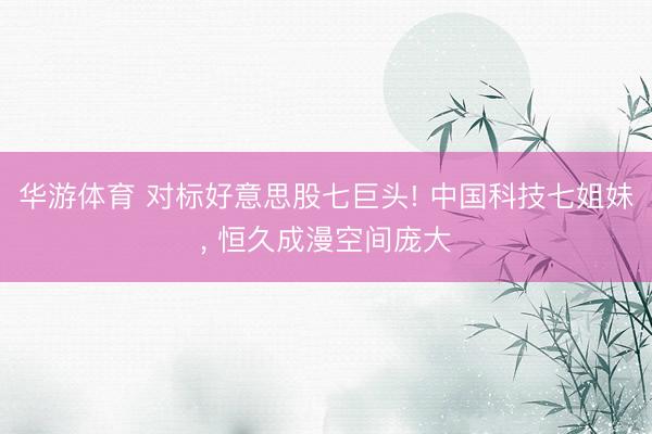 华游体育 对标好意思股七巨头! 中国科技七姐妹， 恒久成漫空间庞大
