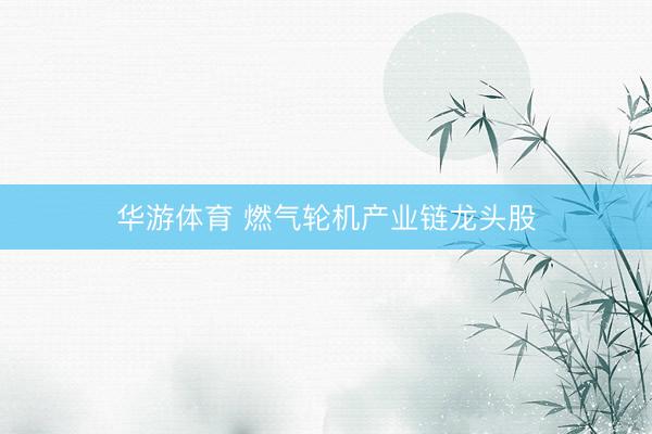 华游体育 燃气轮机产业链龙头股